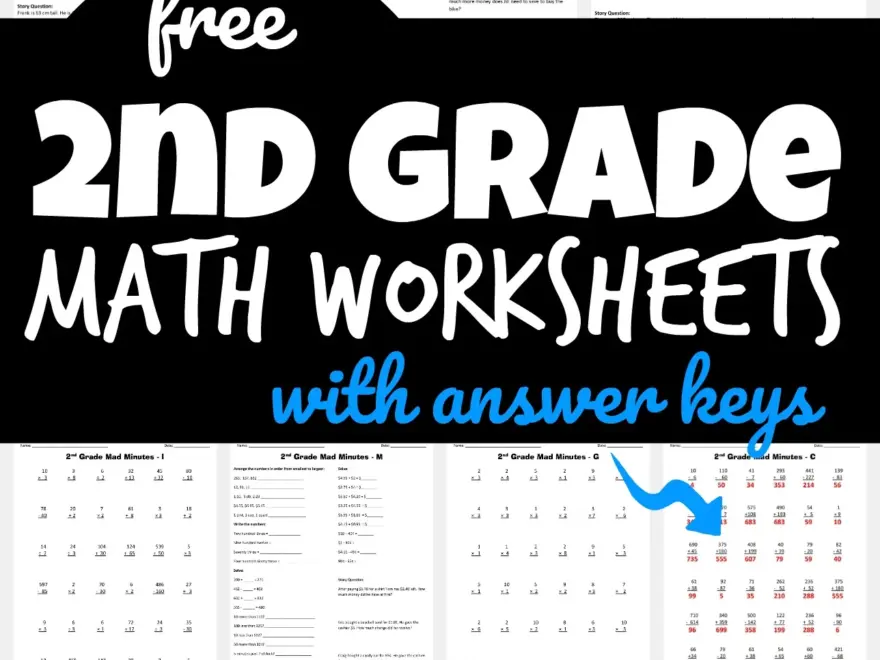 2nd Grade Math Worksheets 3