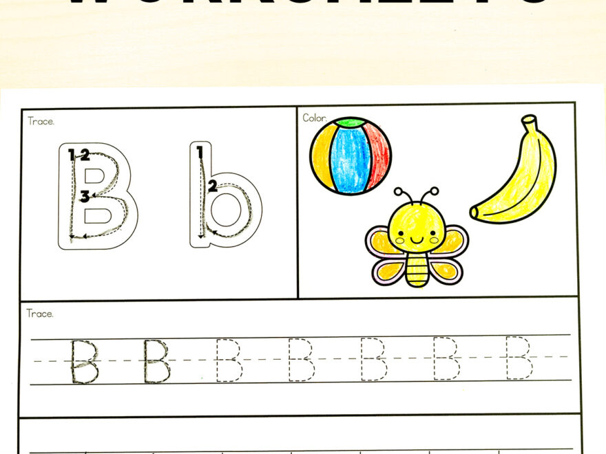Alphabet Beginning Sounds Letter Tracing Worksheets