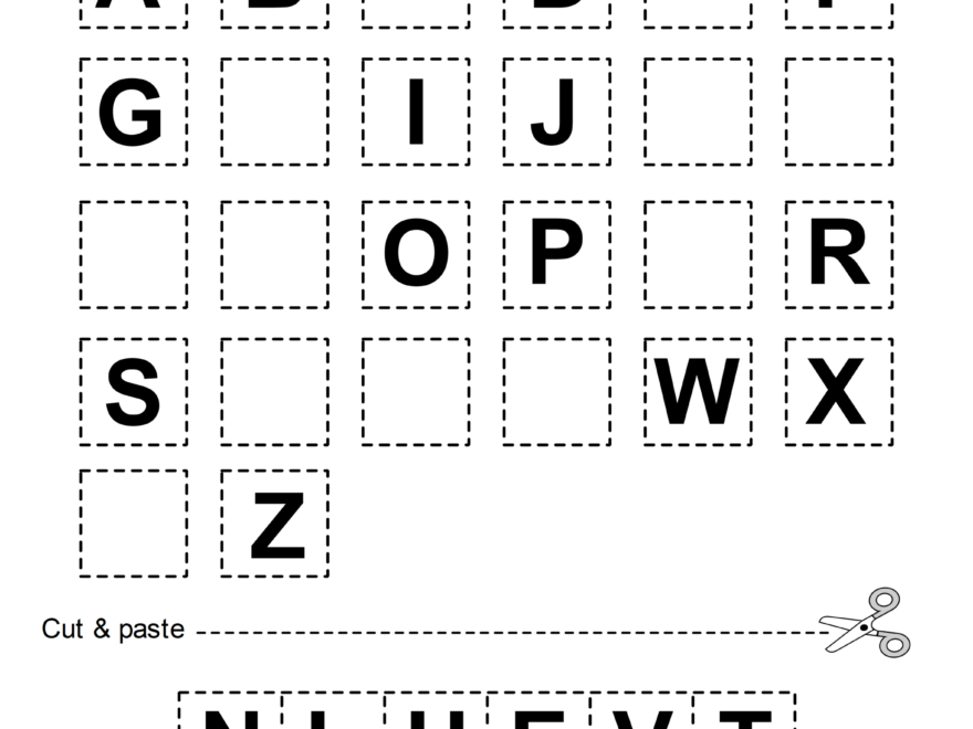 Cut And Paste Worksheets