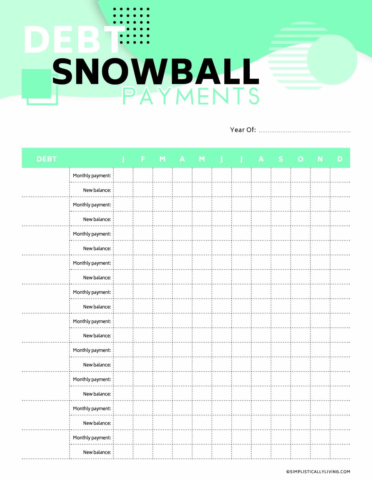 printable debt snowball payoff tracker free printable debt snowball payoff tracker free
