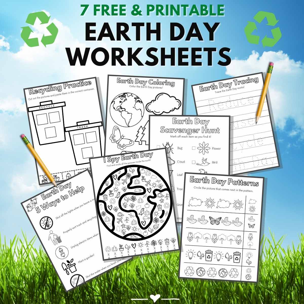 free printable worksheets + earth day activities free printable worksheets + earth day activities