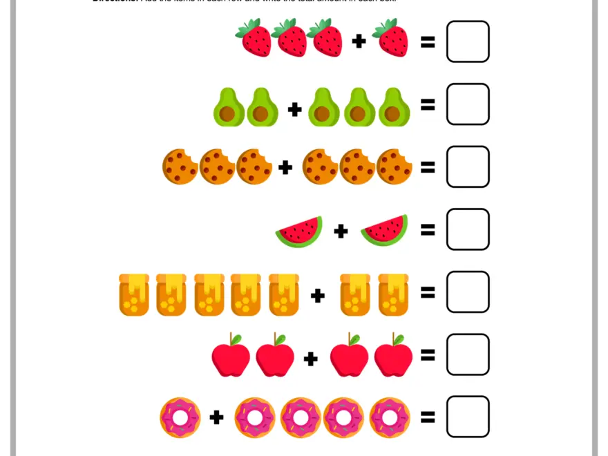 Free Preschool Math Worksheets