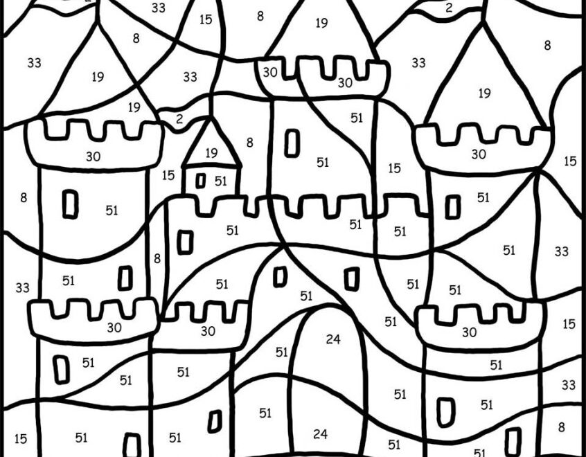 Free Printable Color Number Coloring Pages