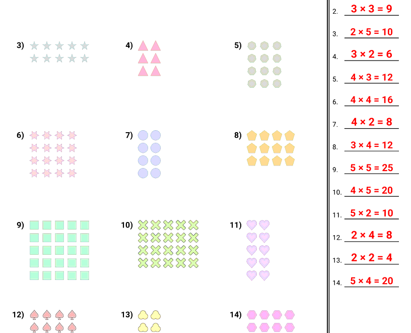 Multiplication Worksheets