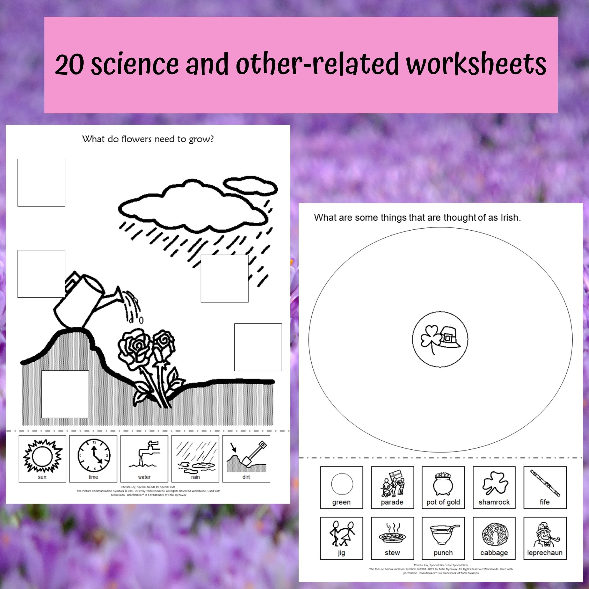 No Prep Spring Worksheets For Special Education Elementary Level No Prep Spring Worksheets For Special Education Elementary Level