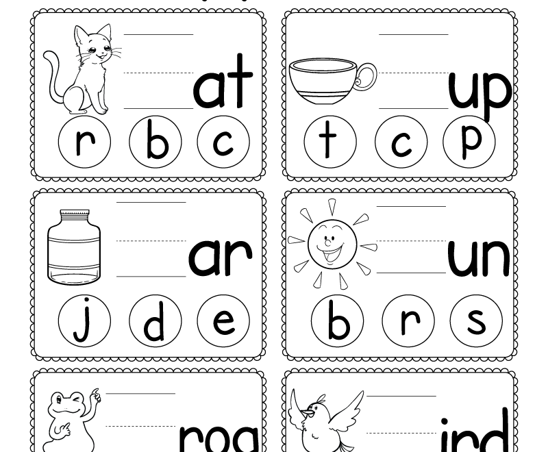 Phonic Worksheets For Beginners Printable