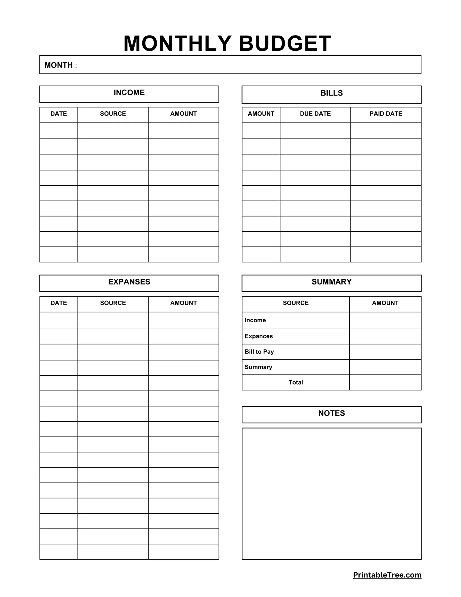 free printable monthly budget planner pdf free printable monthly budget planner pdf
