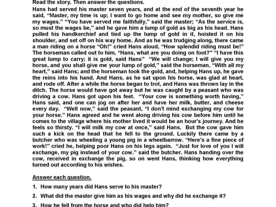 Sixth Grade Reading